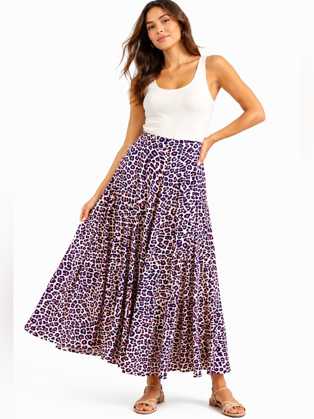 Zadig & Voltaire Leopard Maxi Skirt‎ Parisian Chic Effortless Cool Feminine Luxe